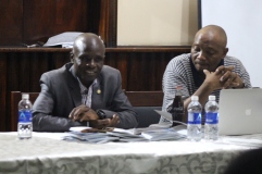 Utete addressing journalists at Bulawayo Media Centre. Pic by Chris Tabvura