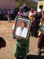 Villagers and relatives bidding farewell to their hero in Chivi. Pic by Clyde Chimedza